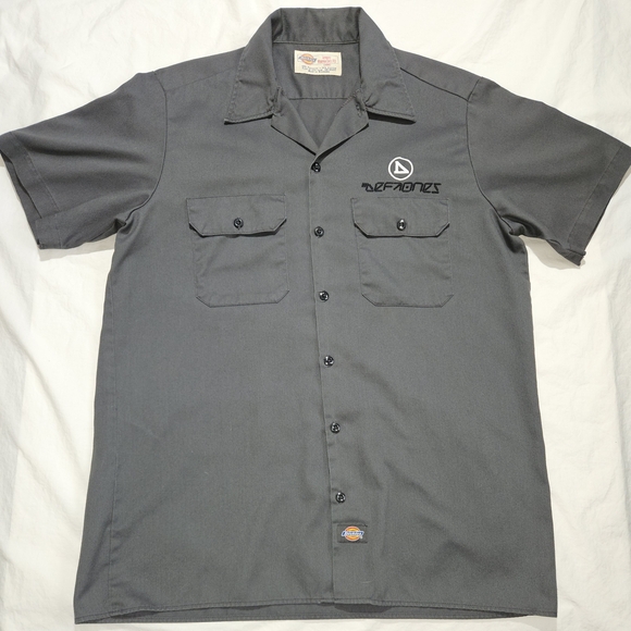Deftones Vintage 2000 Dickies Charcoal Men's Casual Button Down Shirt